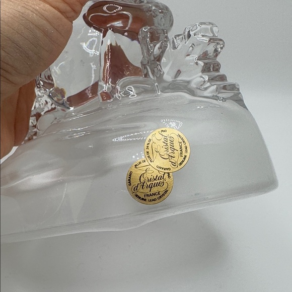 Vintage Crystal Snowman Figurine – Christal d’Arques France, 1980s - Picture 2 of 4